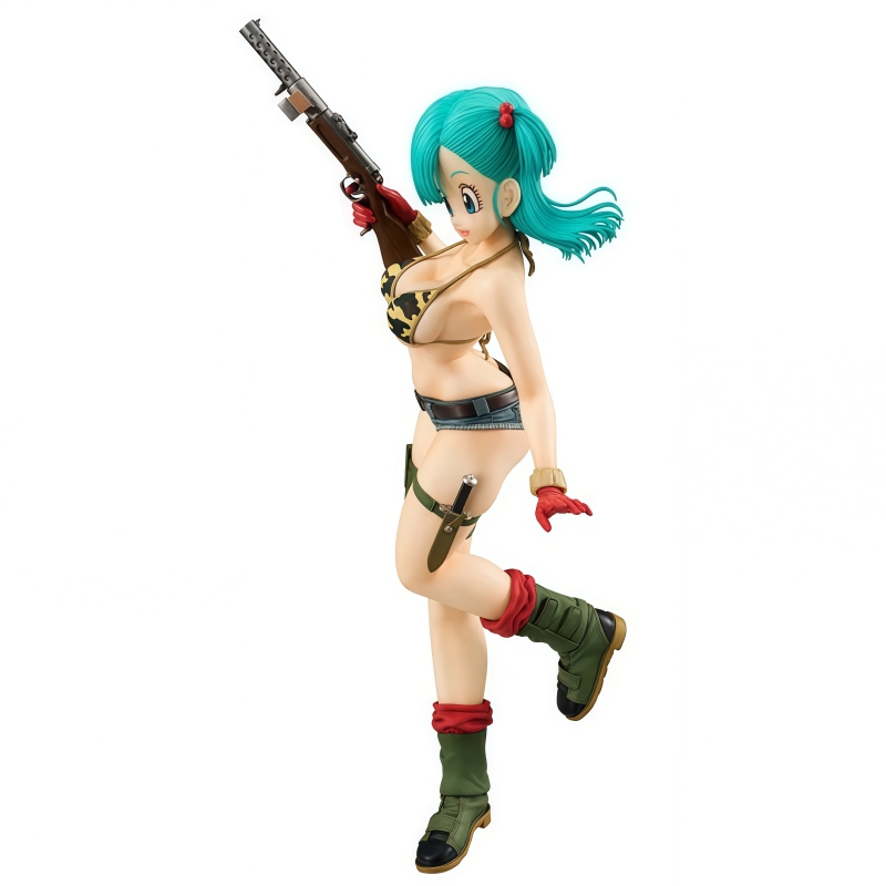 Resin Art Dragon Ball Z - Niedliche Dragon Ball Z Bulma-Figur, Cartoon-Anime-Modellpuppe,