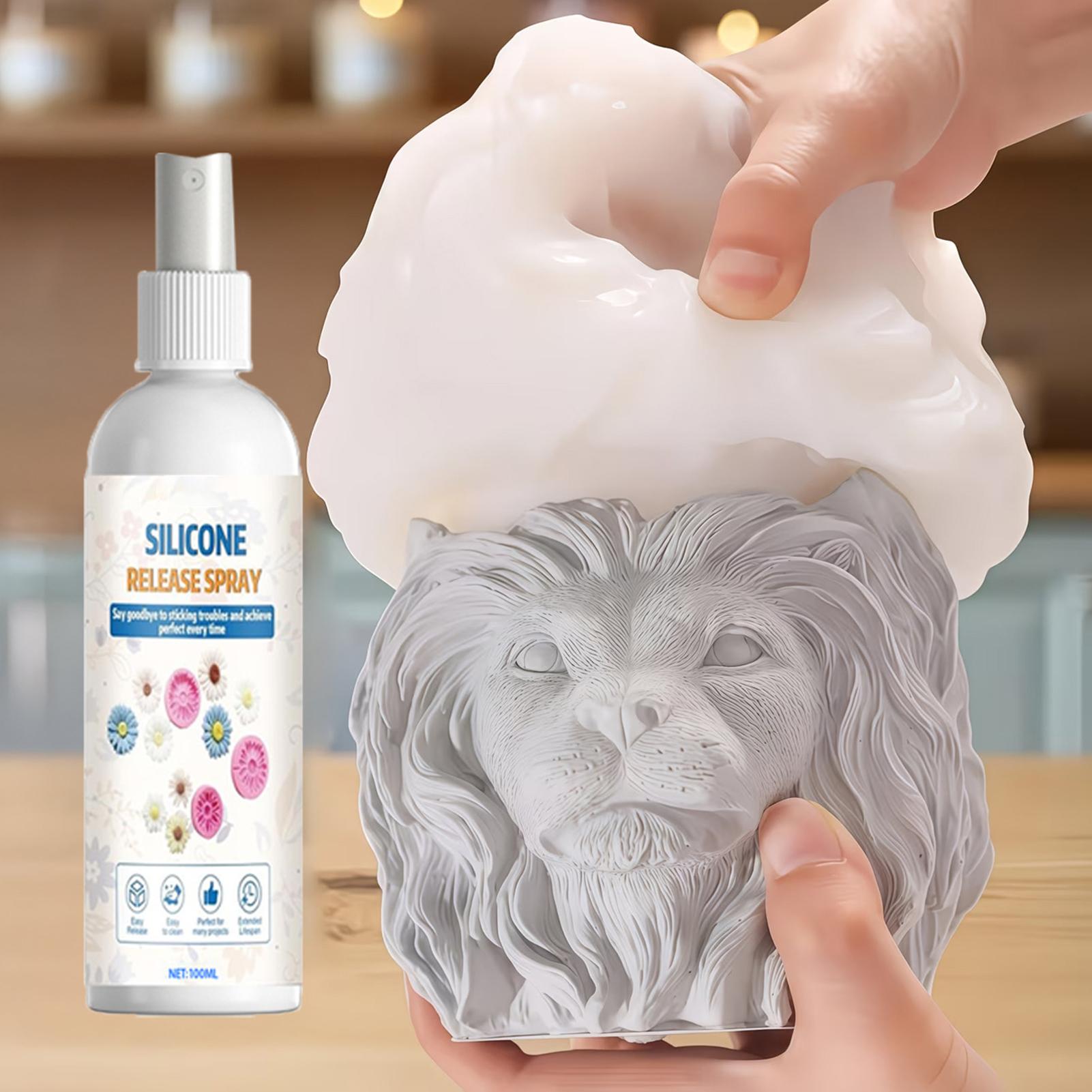 Release Spray Silicone - DIY-Formenentformungsspray 100ml, leicht zu entformendes Entformungsmittel,