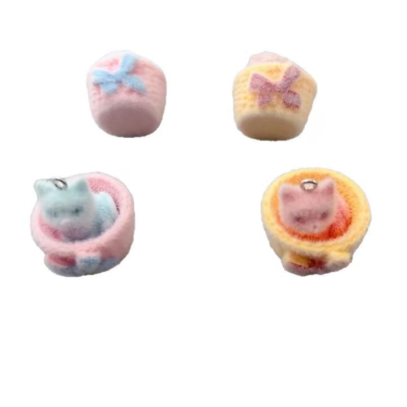 4 Stück 3D-Plüsch-Katzenanhäng – Resin Art Engagement Bewertung und Preis