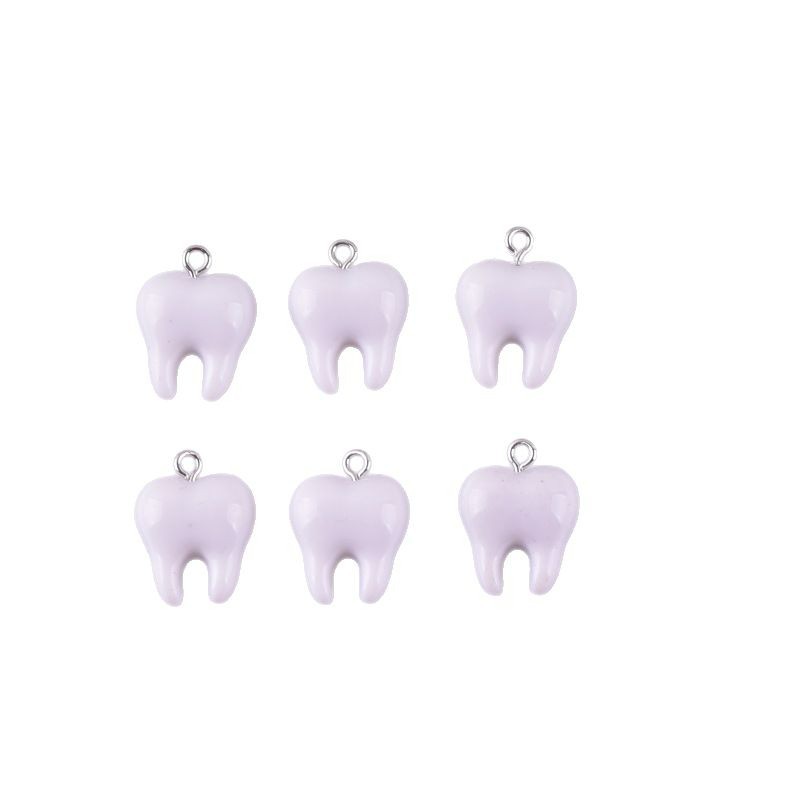 10 Stück niedliche weiße Zähne – Resin Art Engagement Bewertung und Preis