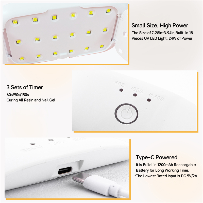 24 W USB wiederaufladbare UV-L – Resin Art Uv Light Bewertung und Preis